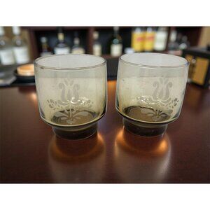 Vintage Pair Of Platzgraff Village On The Rocks/Juice Glass
